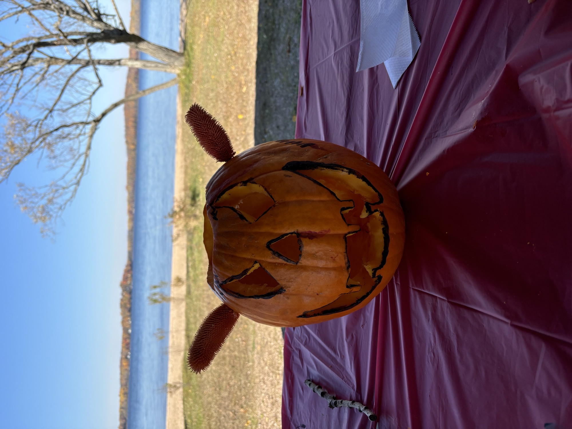 <div class="text-large">Kids Pumpkin Carving Event</div><div class="text-small text-muted">Photo Credit: Rec. Committee</div>